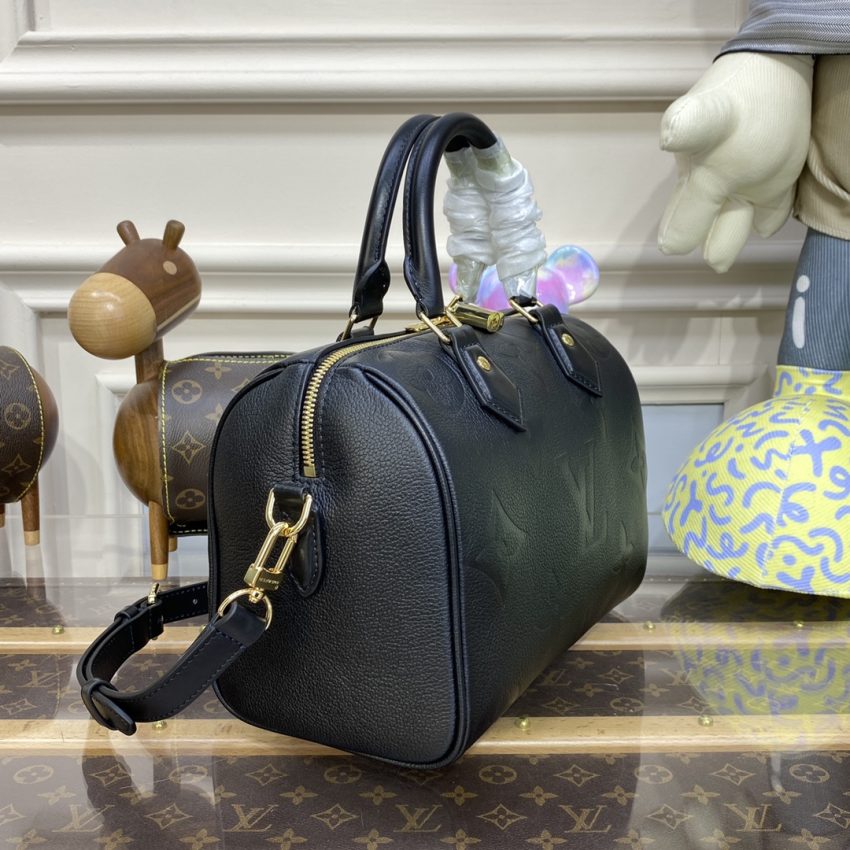 Replica Louis Vuitton Speedy Bandouliere 25 Black - realistic designer-inspired fake bag