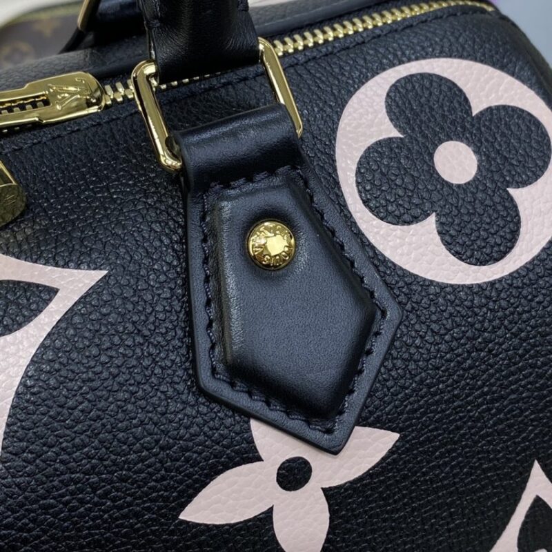 Replica Louis Vuitton Speedy Bandouliere 25 Black-Pink - top-rated replica designer bag