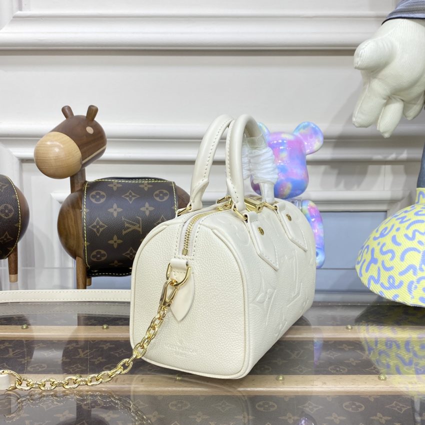 Replica Louis Vuitton Speedy Bandouliere 20 White - premium-grade designer purse dupe