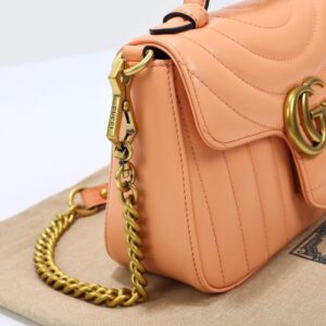 Replica Gucci GG Marmont Top Handle Apricot - best-selling designer handbag dupe