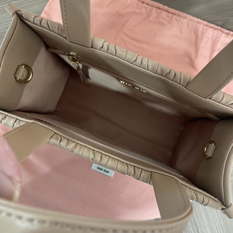 Replica Miu Miu Matelassé Tote Brown - best quality luxury bag dupe