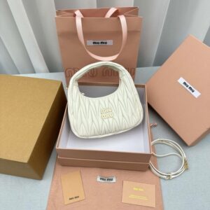 Replica Miu Miu Wander White - premium 1:1 fake handbag model