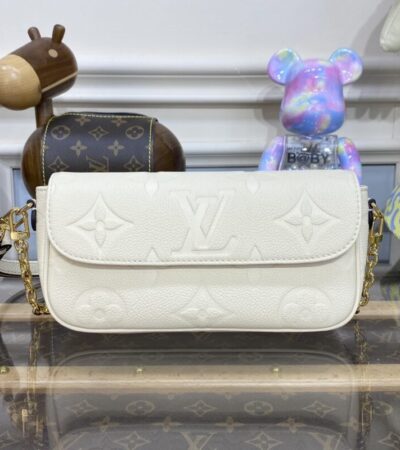 Replica Louis Vuitton Wallet on Chain Ivy Full White - high-end fake designer purse