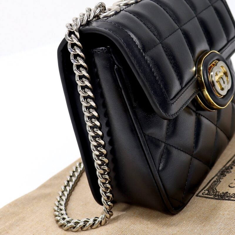 Replica Gucci Gucci Deco Double G Black - best quality luxury bag dupe