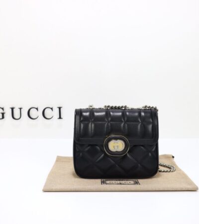 Replica Gucci Gucci Deco Double G Black - premium 1:1 fake handbag model