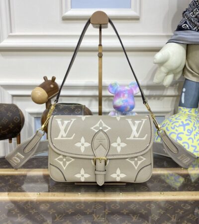 Replica Louis Vuitton Nano Diane Satchel Beige - realistic designer-inspired fake bag