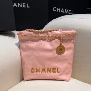 Replica CHANEL 23s Mini Garbage Bag Pink - realistic designer-inspired fake bag
