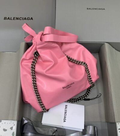 Replica Balenciaga Crush Small Tote Pink - authentic-look luxury purse replica