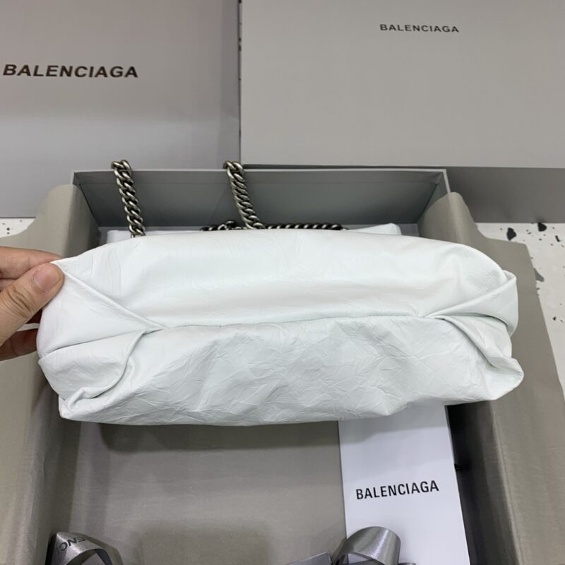 Replica Balenciaga Crush Small Tote White - premium-grade designer purse dupe