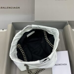 Replica Balenciaga Crush Small Tote White - premium 1:1 fake handbag model