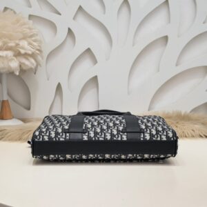 Replica Dior Oblique Briefcase White - high-accuracy replica luxury purse