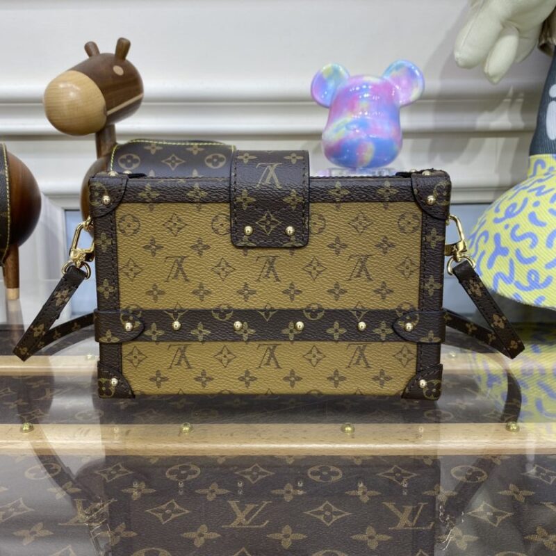 Replica Louis Vuitton Petite Malle Brown - realistic designer-inspired fake bag