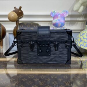 Replica Louis Vuitton Petite Malle Full Black - top-rated replica designer bag