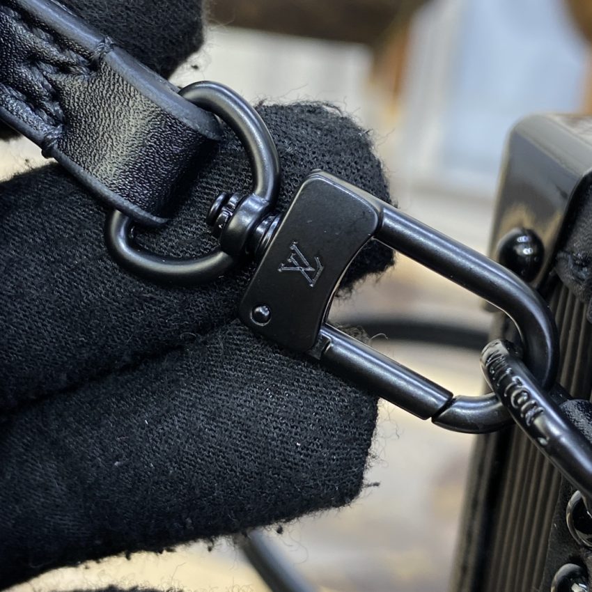 Replica Louis Vuitton Petite Malle Full Black - near-authentic luxury replica handbag