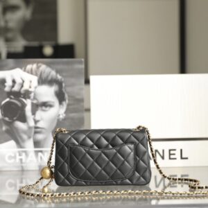 Replica CHANEL CF 17cm Golden Ball Black - high-accuracy replica luxury purse