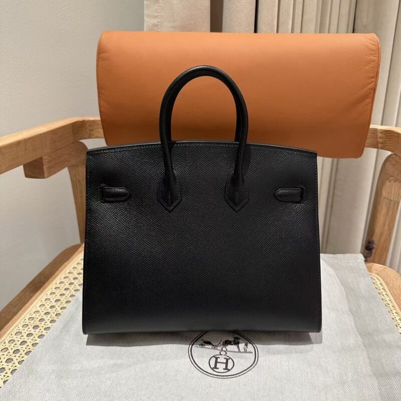 Replica Hermes Birkin Epsom Black Noir Gold - 1:1 designer replica handbag