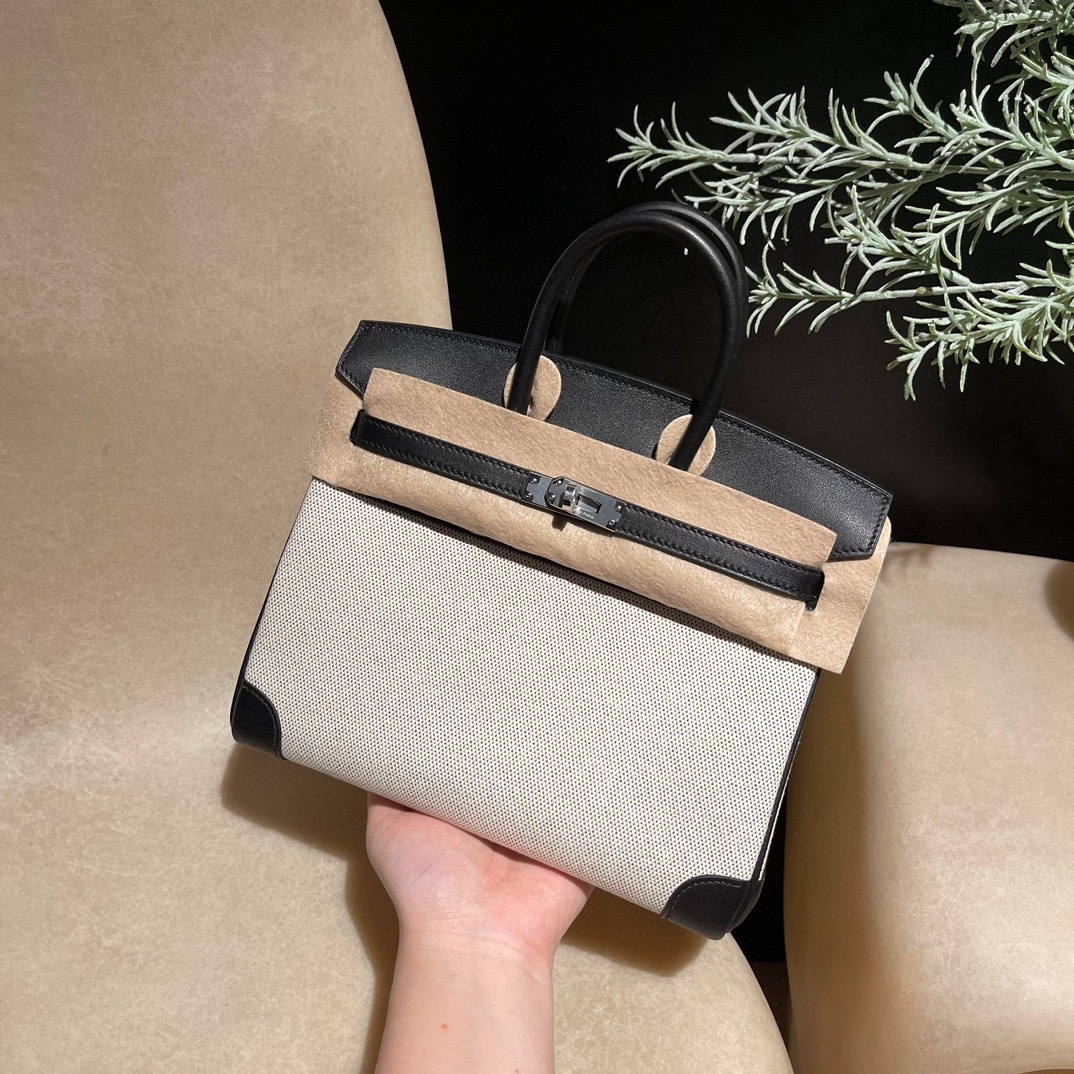 Replica Hermes Birkin Swift Black Silver - top-rated replica designer bag