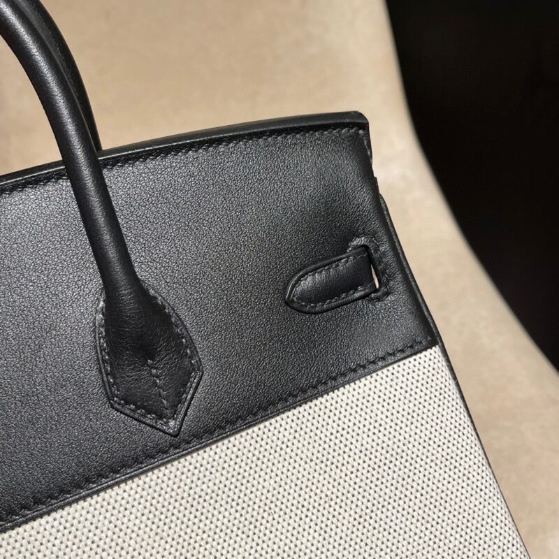 Replica Hermes Birkin Swift Black Silver - high-end fake designer purse