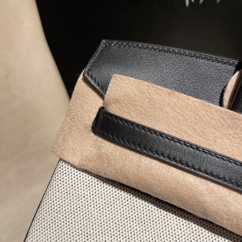 Replica Hermes Birkin Swift Black Silver - high-accuracy replica luxury purse