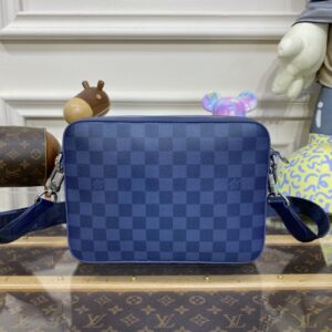 Replica Louis Vuitton Trio Messenger Blue Grid - realistic designer-inspired fake bag