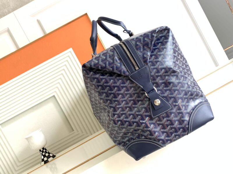 Replica Goyard Bowling 55 Bag Dark Blue - authentic-look luxury purse replica