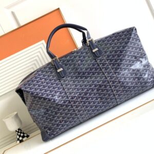 Replica Goyard Bowling 55 Bag Dark Blue - near-authentic luxury replica handbag