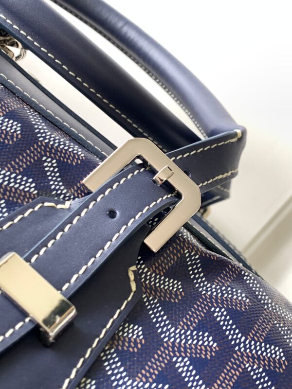 Replica Goyard Bowling 55 Bag Dark Blue - near-authentic luxury replica handbag