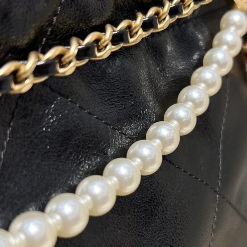 Replica CHANEL 23s Mini Garbage Bag Black - elite superclone designer purse