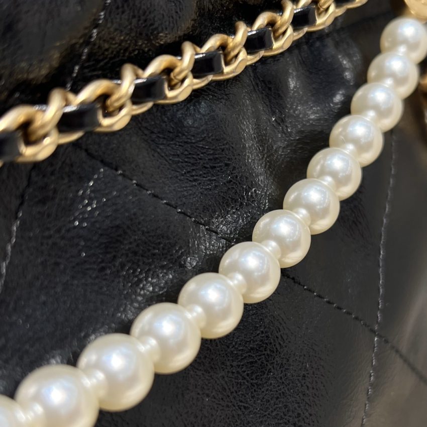 Replica CHANEL 23s Mini Garbage Bag Black - elite superclone designer purse