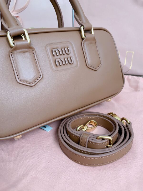 Replica Miu Miu Arcadie Small Full Brown - high-quality designer bag clone