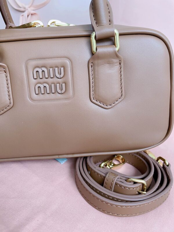 Replica Miu Miu Arcadie Small Full Brown - top-rated replica designer bag