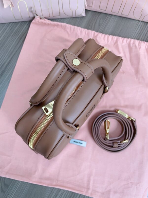 Replica Miu Miu Arcadie Small Full Brown - authentic-look luxury purse replica