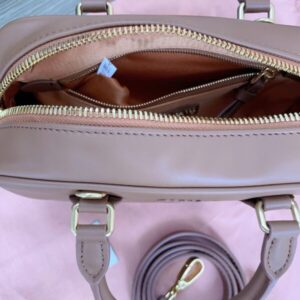 Replica Miu Miu Arcadie Small Full Brown - top-tier luxury replica shoulder bag
