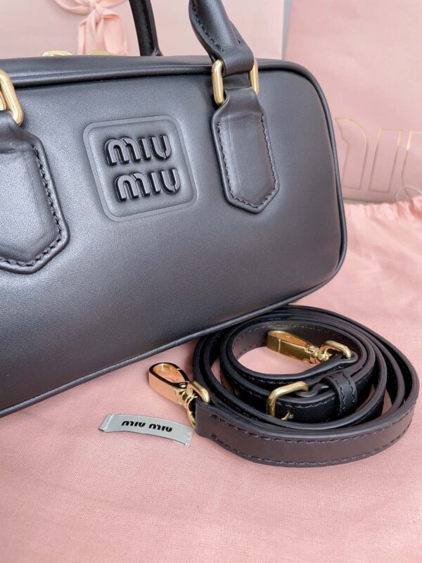 Replica Miu Miu Arcadie Small Full Black - premium-grade designer purse dupe