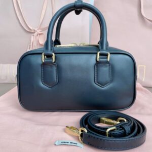 Replica Miu Miu Arcadie Small Full Black - ultra-realistic fake designer tote