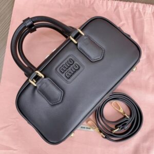 Replica Miu Miu Arcadie Small Full Black - high-end fake designer purse