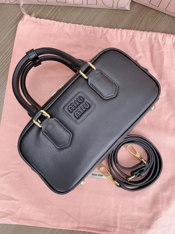 Replica Miu Miu Arcadie Small Full Black - high-end fake designer purse