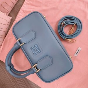 Replica Miu Miu Arcadie Small Full Blue - top-tier luxury replica shoulder bag