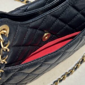 Replica CHANEL 23c Hobo Small Black - best quality luxury bag dupe
