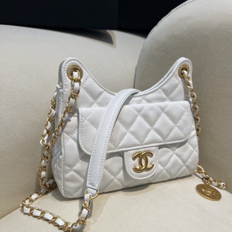 Replica CHANEL 23c Hobo Small White - premium 1:1 fake handbag model