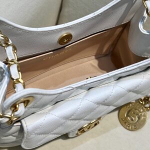 Replica CHANEL 23c Hobo Small White - high-accuracy replica luxury purse