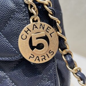 Replica CHANEL 23c Hobo Small Dark Blue - near-authentic luxury replica handbag