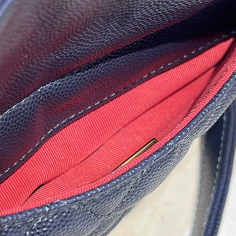 Replica CHANEL 23c Hobo Small Dark Blue - best quality luxury bag dupe