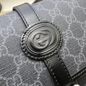 Replica Gucci GG messenger Black Canvas - top-rated replica designer bag