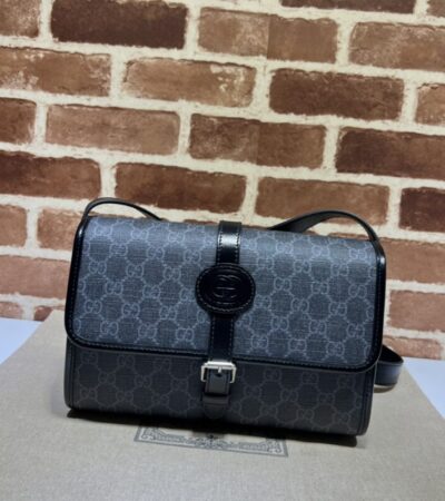 Replica Gucci GG messenger Black Canvas - high-quality designer bag clone