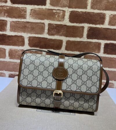 Replica Gucci GG messenger Beige Canvas - near-authentic luxury replica handbag