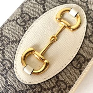 Replica Gucci Horsbet Chain Clutch White - top-tier luxury replica shoulder bag