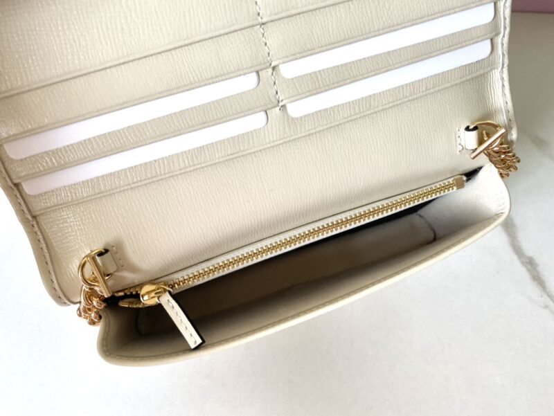 Replica Gucci Horsbet Chain Clutch White - best-selling designer handbag dupe