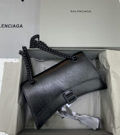 Replica Balenciaga Crush Small Full Black 2.0 - premium 1:1 fake handbag model