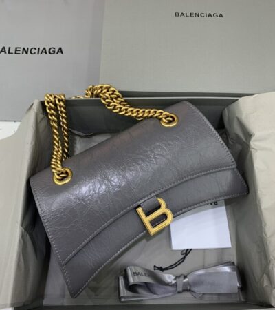 Replica Balenciaga Crush Small Grey - high-end fake designer purse